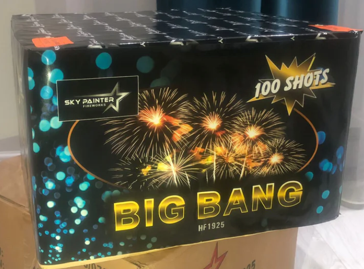 BATERIE BIG BANG DE ARTIFICI 100 FOCURI 30 MM SKY PANTER