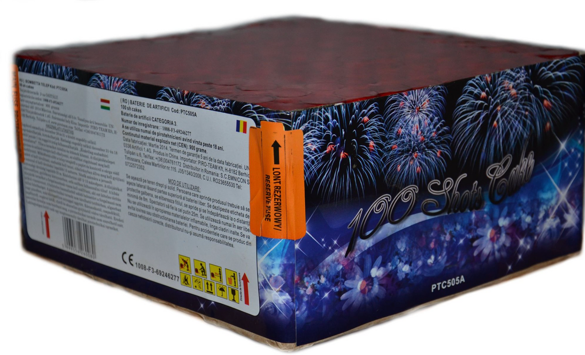 Baterie 100 focuri calibrul 20 mm BLACK MAGIC Supernova