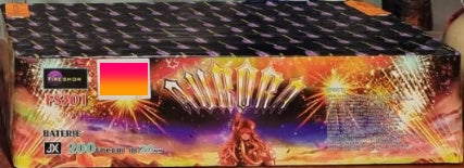 Baterie de artificii 200 focuri calibrul 20 mm DARK DRAGON