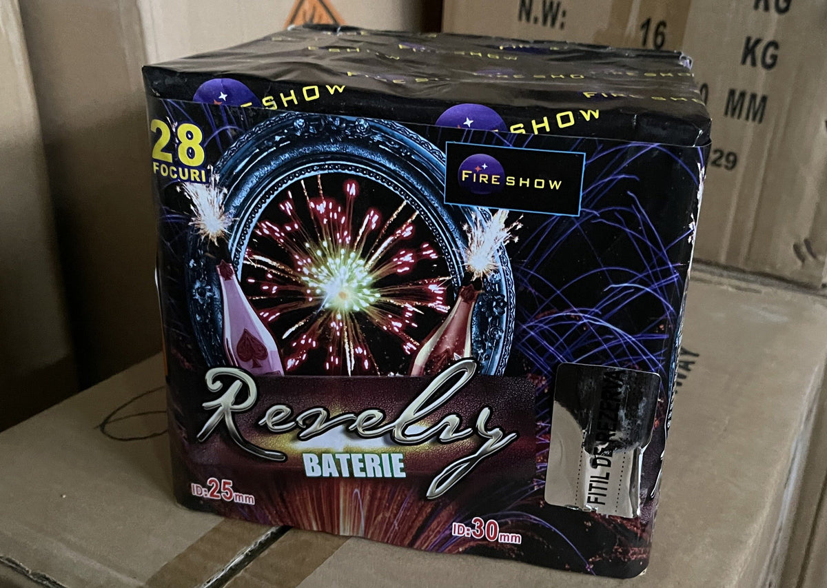 Baterie de artificii REVELVY 28 FOCURI CALIBRU / 25 / 30 MM Fireshow