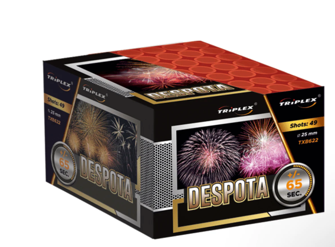 BATERIE DE ARTIFICII 49FOCURI 25 MM CALIBRU TRIPLEX TXB622