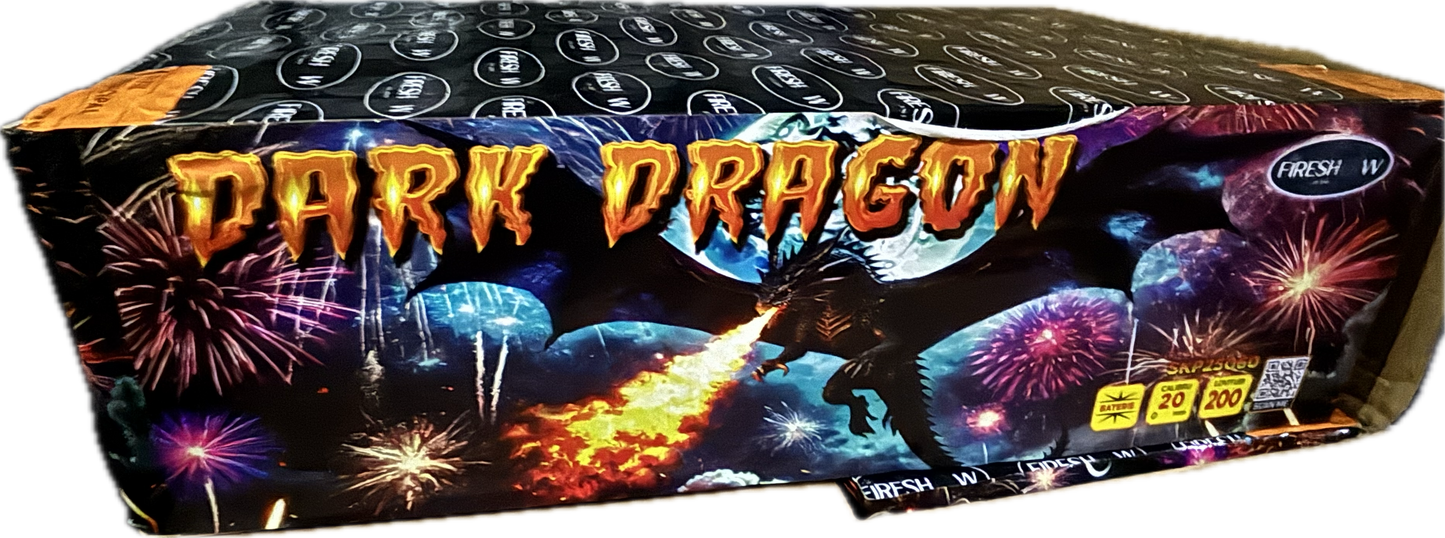 Baterie de artificii 200 focuri calibrul 20 mm DARK DRAGON