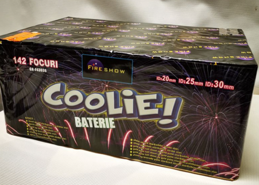 BATERIE de artificii Fireshow COOLIE! 142 F – CALIBRU 20-25-30 MM