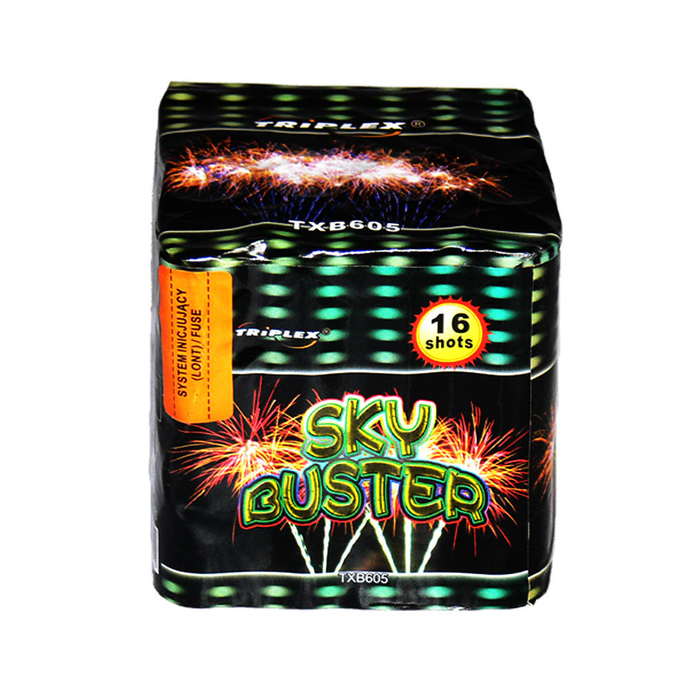 Baterie de artificii 16 focuri calibrul 20 mm. marime Medie Triplex